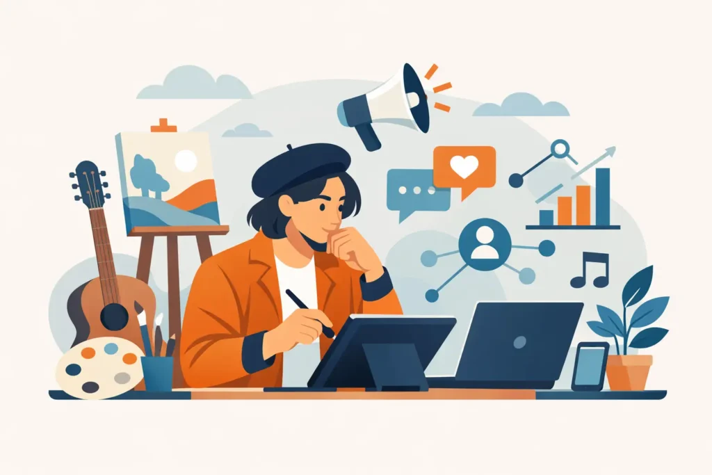 Stratégie communication artiste indépendant