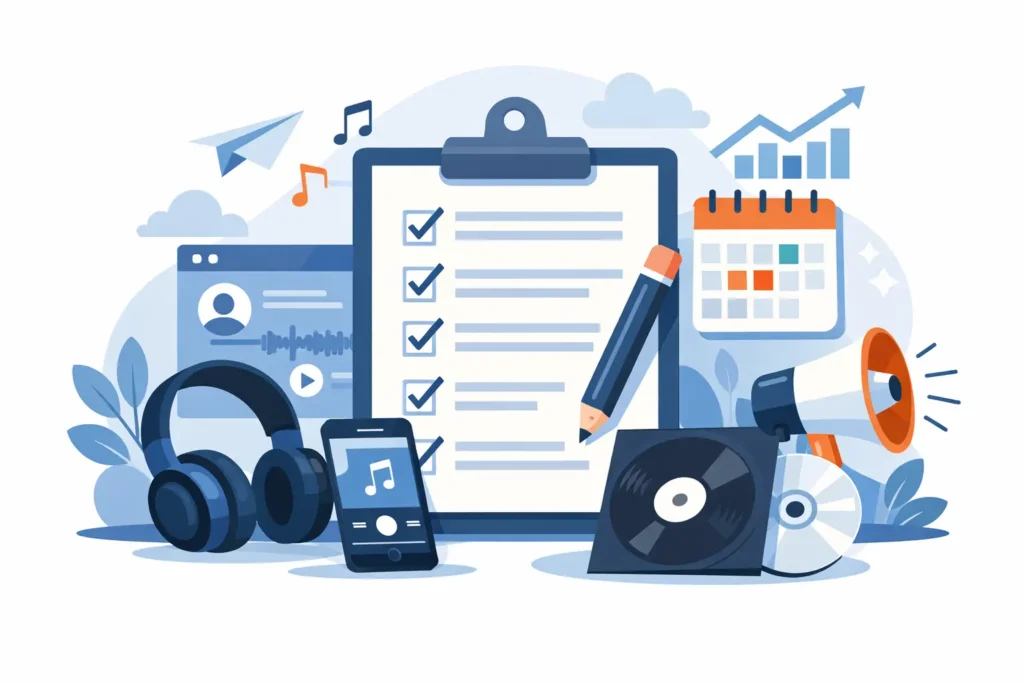 Checklist sortie musicale indépendante efficace