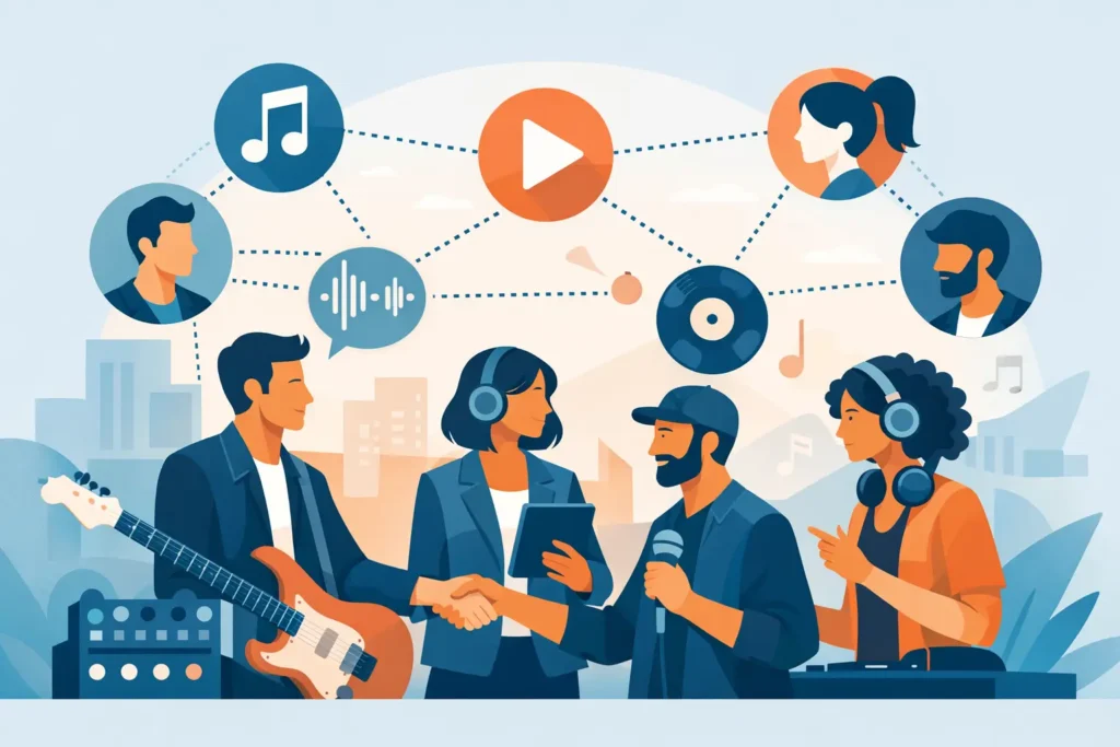 Développer son réseau professionnel musical