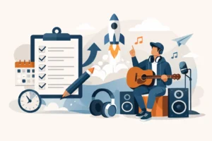 Checklist lancement projet musical en 12 étapes