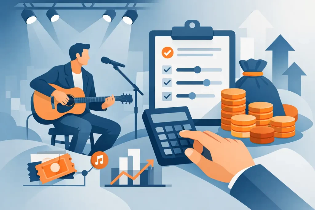 Comment fixer ses tarifs de concert sans se brader