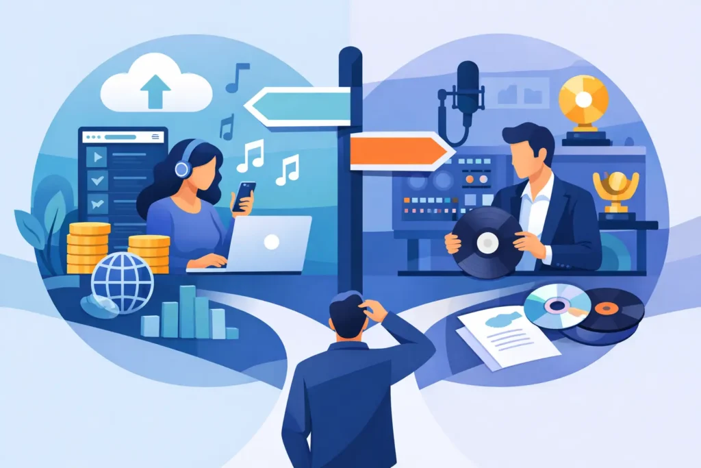 Distribution digitale ou label, que choisir ?