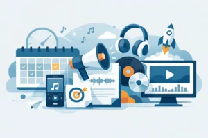 Exemple planning promo musicale en 8 semaines