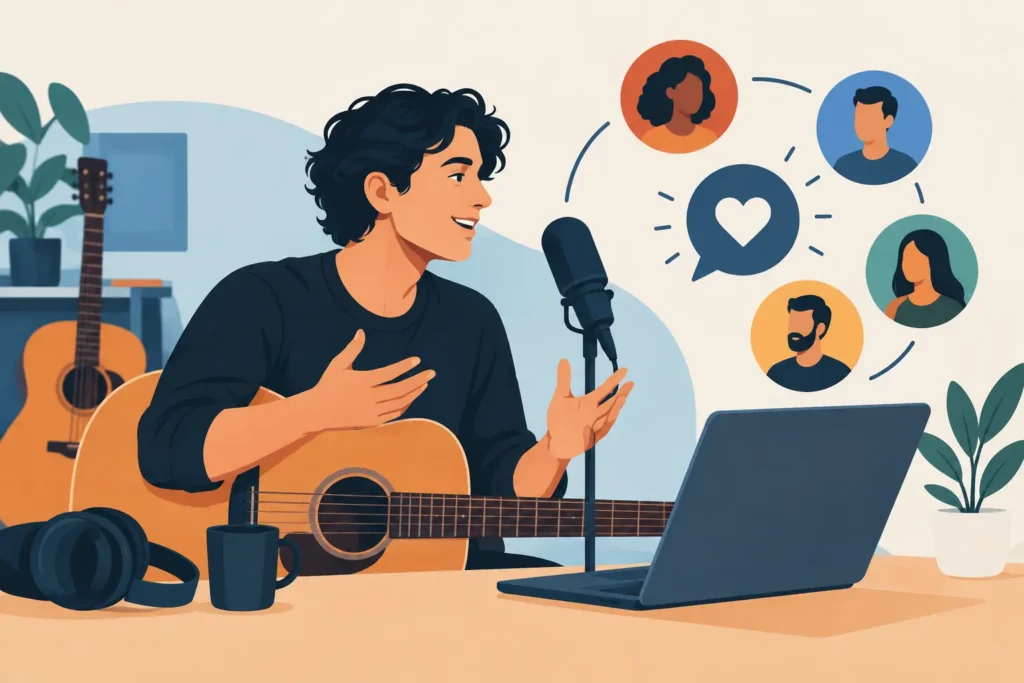 Communication authentique pour artiste musical