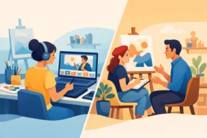 Cours en ligne ou coaching pour artistes ?